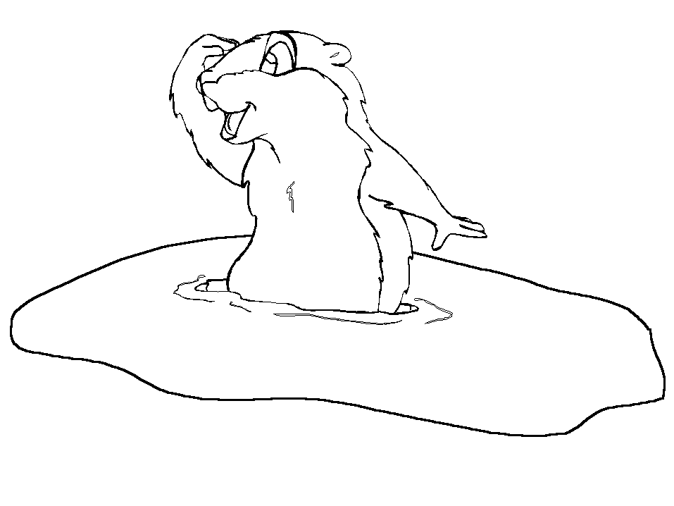 Plansa de colorat cu Marmota 30 24